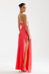 Aura Dress - Cranberry