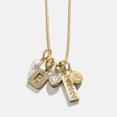 Block Pavé Initial Cluster Charm - T