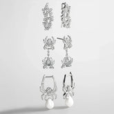 Caught in the Web Spider Earring Set
