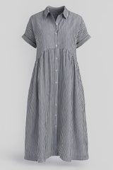 Ladies' Elegant Midi Dress With Pockets