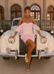 Bex Strapless Mini Dress Pink