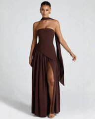 Isadora™ | Chic Slit Maxi Dress